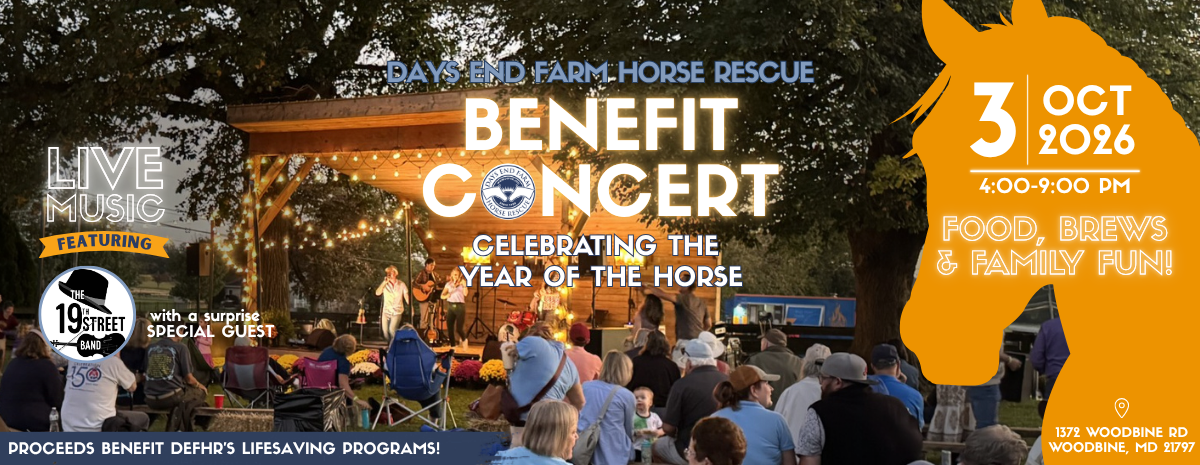 Days End Farm Horse Rescue Benefit Concert Sponsor Registration
